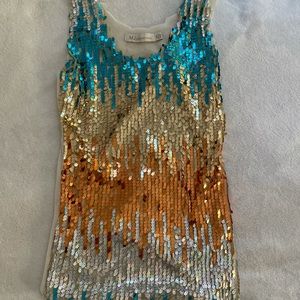 MJ Designer Paris Sequined Top